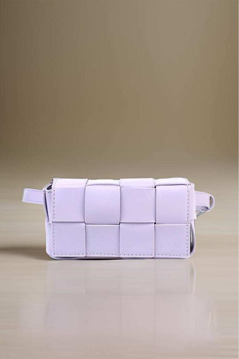 Zenana Vegan Leather Woven Crossbody Bag - Trendsi - Flyclothing LLC
