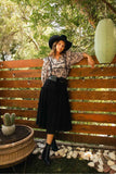 Umgee Ruffled Tie Neck Puff Sleeve Babydoll Blouse - Trendsi