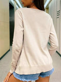 Button Up Long Sleeve Cardigan - Trendsi - Flyclothing LLC