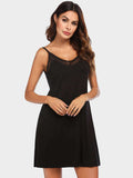 Scoop Neck Spaghetti Strap Lounge Dress - Trendsi - Flyclothing LLC