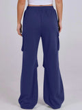 Elastic Waist Wide Leg Pants with Pockets - Trendsi - Flyclothing LLC