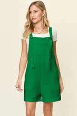 Double Take Full Size Texture Sleeveless Romper - Trendsi - Flyclothing LLC