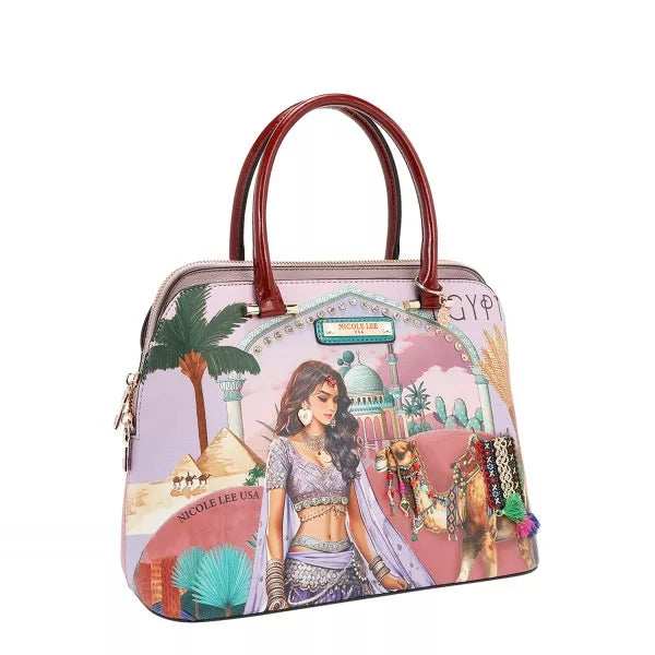 Nicole Lee USA Queen Cleopatra Dome Handbag - Trendsi - Flyclothing LLC