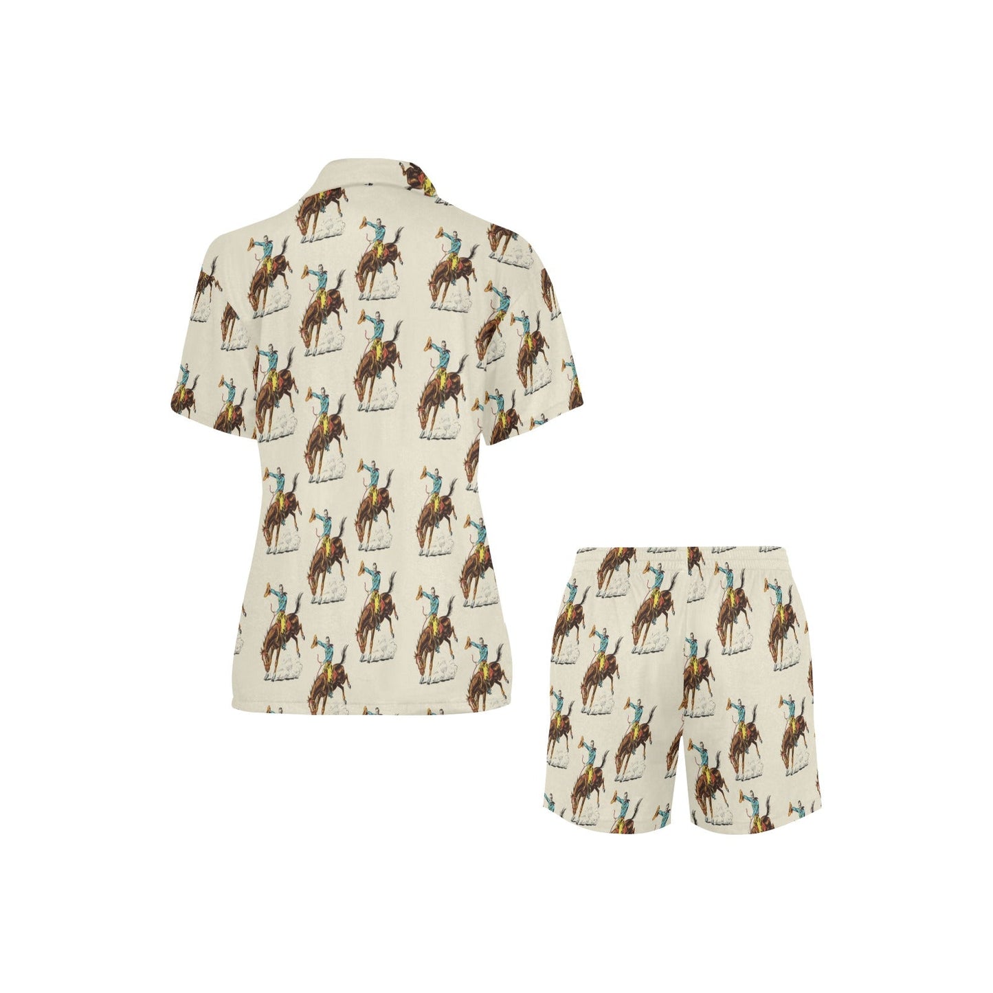 Baha Ranch Vintage Rodeo Cowboy Women's Western Pajama Set