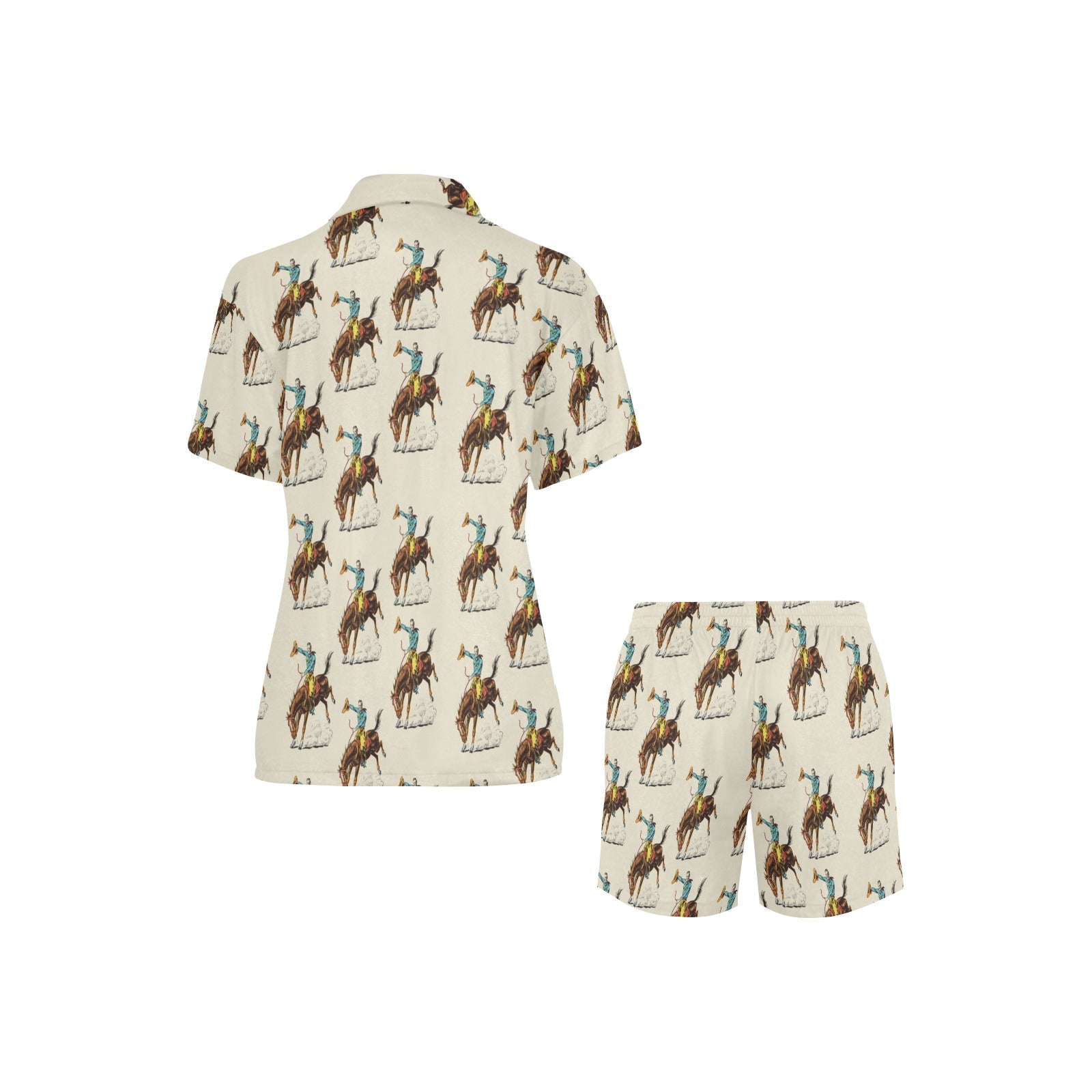 Baha Ranch Vintage Rodeo Cowboy Women's Western Pajama Set
