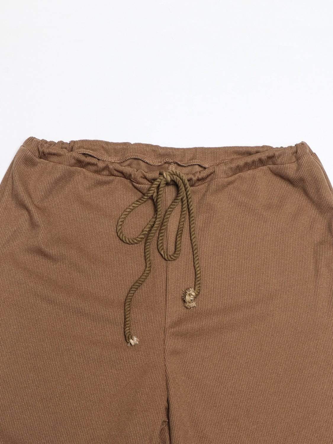 Collared Neck Long Sleeve Top and Drawstring Pants Set - Trendsi - Flyclothing LLC