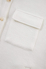 Button Up Long Sleeve Shacket - Trendsi - Flyclothing LLC