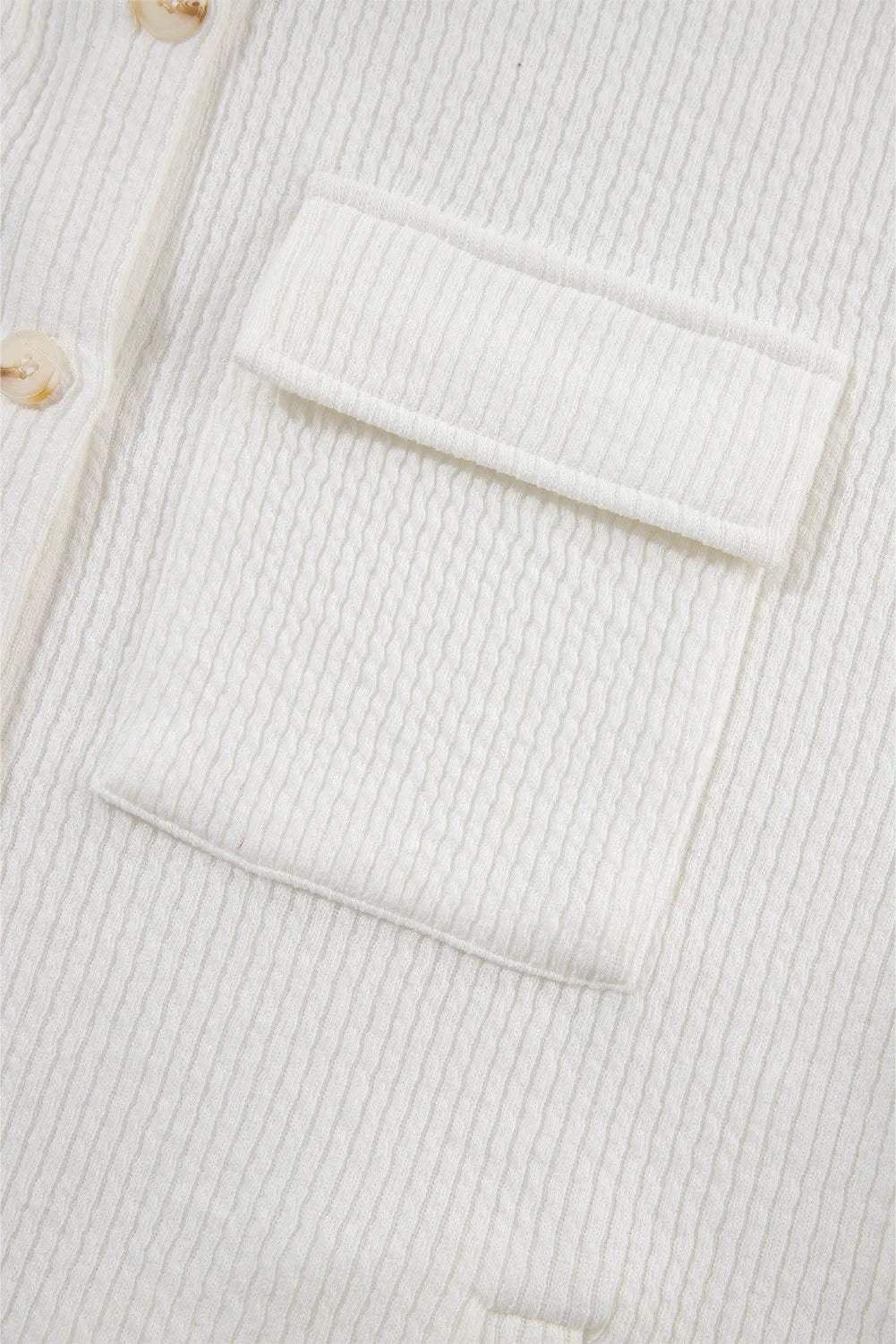 Button Up Long Sleeve Shacket - Trendsi - Flyclothing LLC