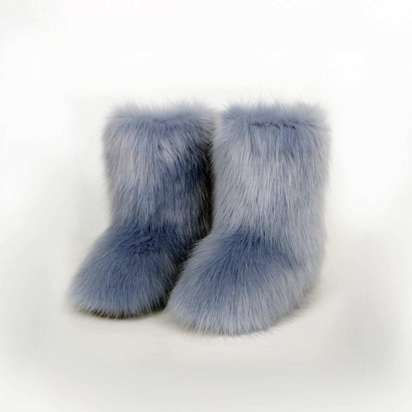 Thermal Fuzzy Platform Boots - Trendsi - Flyclothing LLC