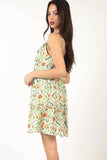 VERY J Floral Back Smocked Ruffled Mini Dress - Trendsi