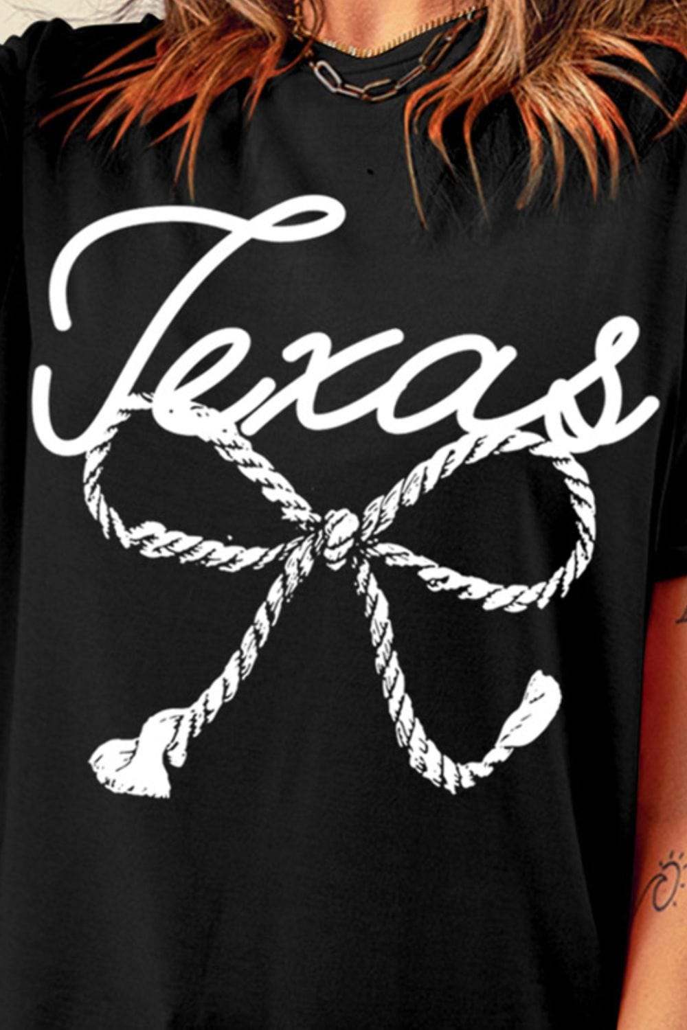 Graphic Round Neck Short Sleeve T-Shirt - Trendsi - Flyclothing LLC