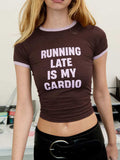 Letter Graphic Round Neck Short Sleeve T-Shirt - Trendsi - Flyclothing LLC