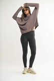 MONO B Essential Solid Leggings - Trendsi