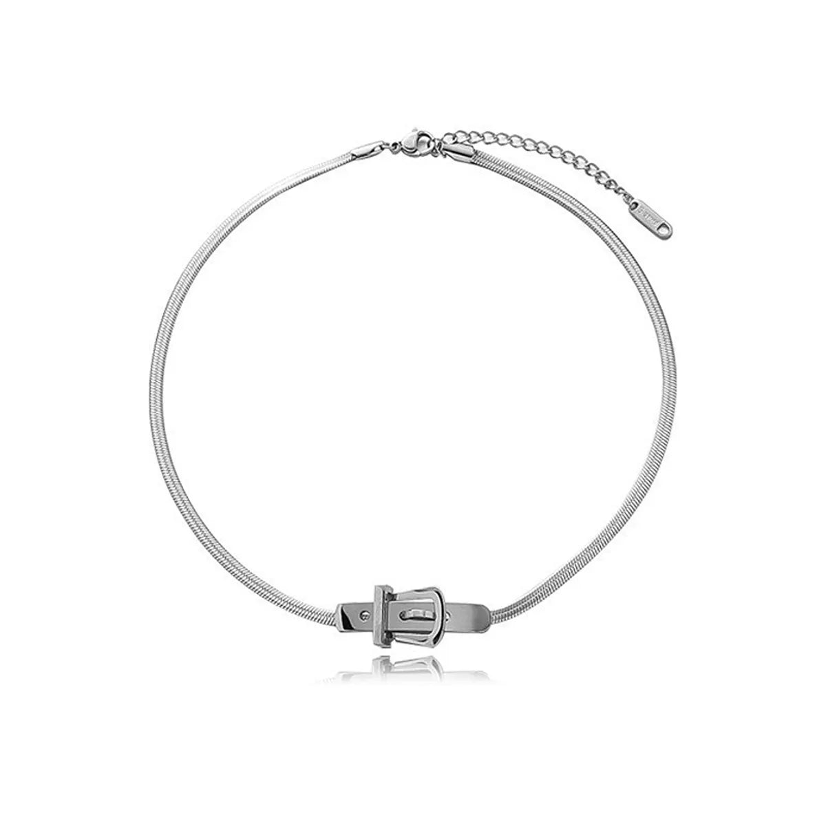 Chic Buckle Choker Necklace - Trendsi - Flyclothing LLC