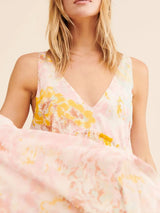 Printed V-Neck Sleeveless Dress - Trendsi - Flyclothing LLC