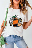 Pumpkin Graphic Round Neck Short Sleeve T-Shirt - Trendsi - Flyclothing LLC