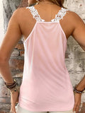 Full Size Lace Detail V-Neck Tank - Trendsi - Flyclothing LLC
