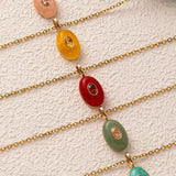 Natural Stone Pendant Necklace - Trendsi - Flyclothing LLC