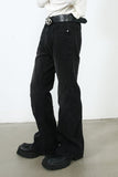 Men's Exposed Seam Jeans with Pockets - Trendsi