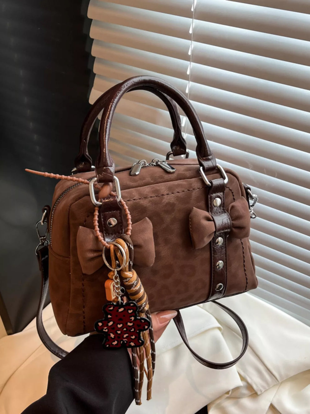 Bow Decor Crossbody Bag - Trendsi - Flyclothing LLC