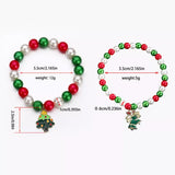 5 Piece Christmas Synthetic Pearl Bracelet - Trendsi - Flyclothing LLC