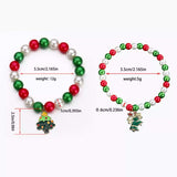 5 Piece Christmas Synthetic Pearl Bracelet - Trendsi - Flyclothing LLC