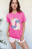 Graphic Round Neck Short Sleeve T-Shirt - Trendsi