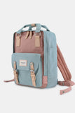 Himawari Contrast Waterproof Nylon Backpack Bag - Trendsi