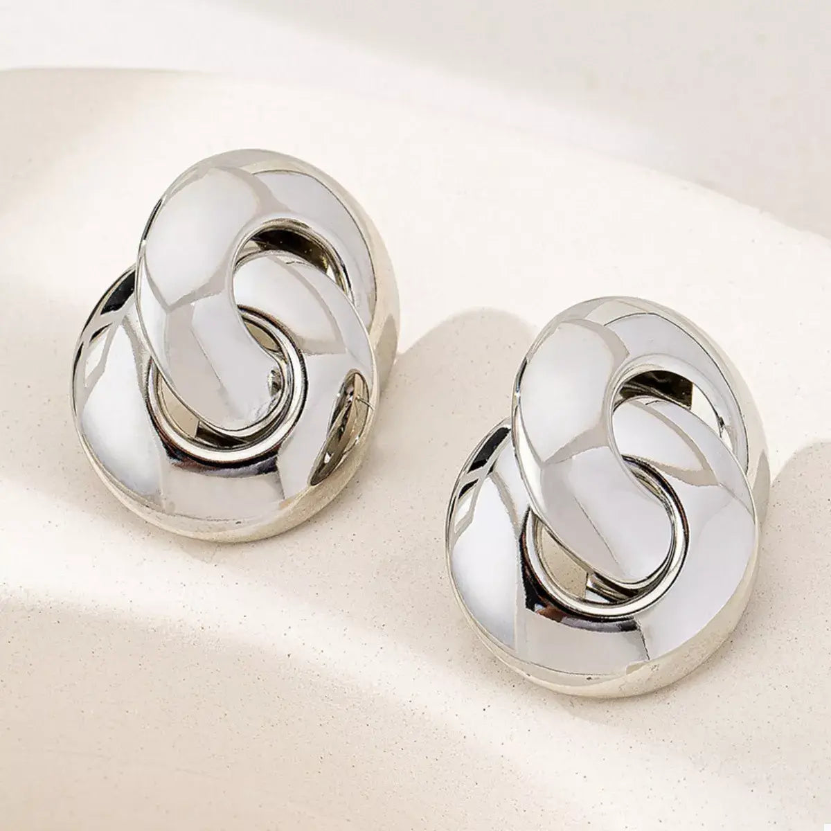 Chunky Knot Stud Earrings - Trendsi - Flyclothing LLC