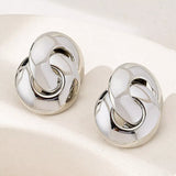Chunky Knot Stud Earrings - Trendsi - Flyclothing LLC