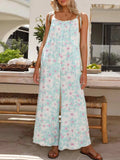 Printed Wide Leg Jumpsuit with Pockets - Trendsi - Flyclothing LLC