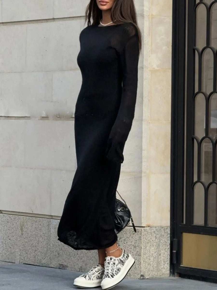 Ribbed Knit Cami Dress and Cover Up Sweater Set - Trendsi - Flyclothing LLC