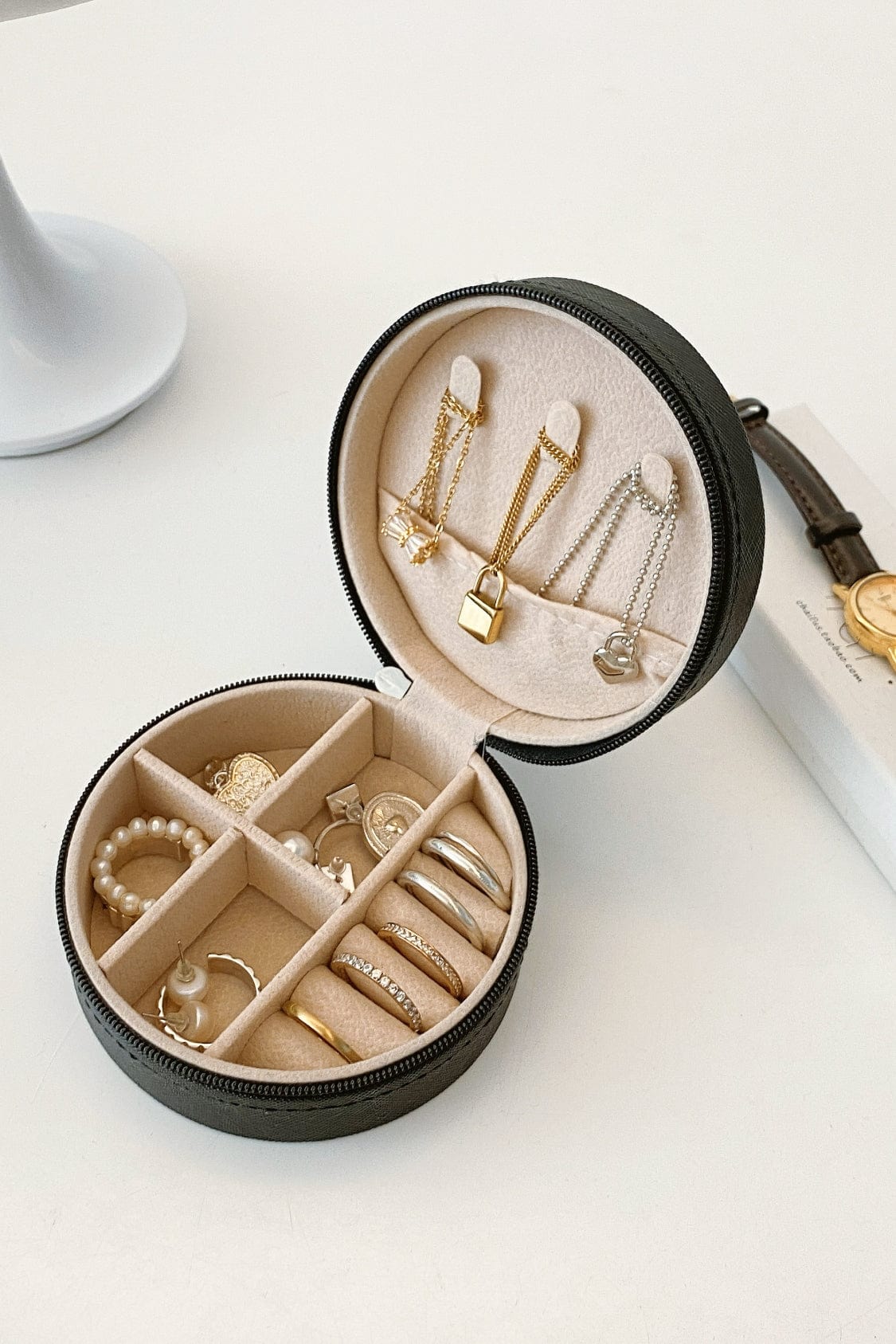 PU Leather Jewelry Storage Box - Trendsi