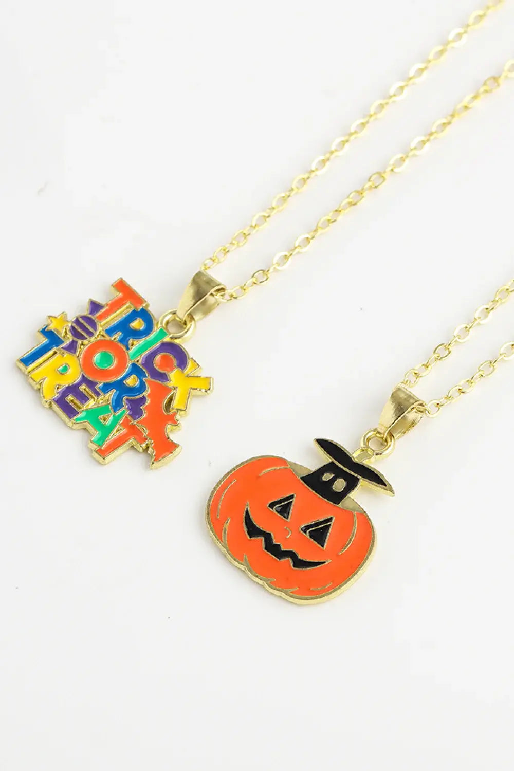 Two-Piece Halloween Theme Necklace Set - Trendsi - Flyclothing LLC