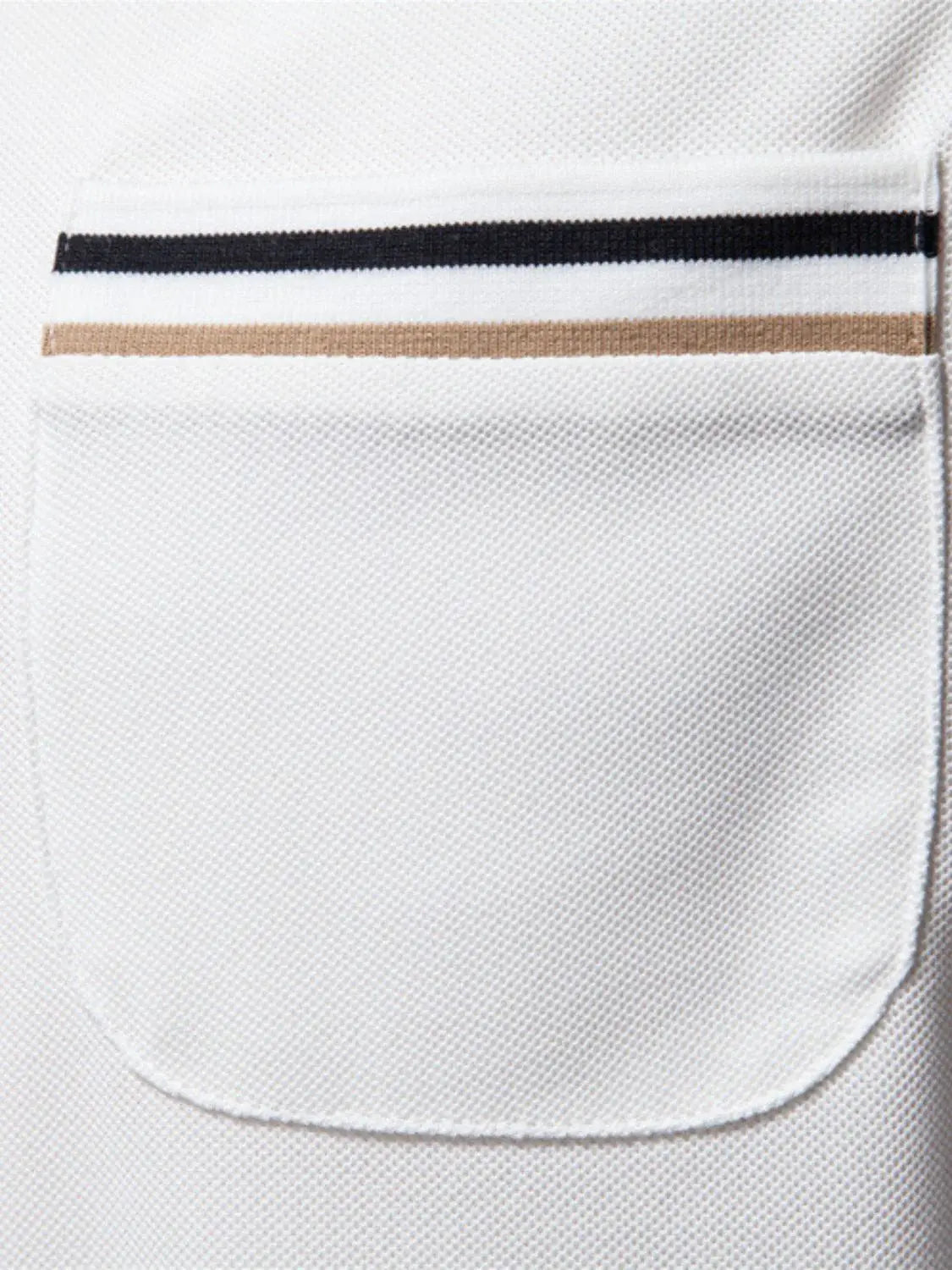 Men's Short Sleeve Collared Neck Striped Polo - Trendsi - Flyclothing LLC