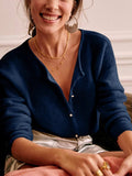 Button Down Long Sleeve Sweater - Trendsi - Flyclothing LLC