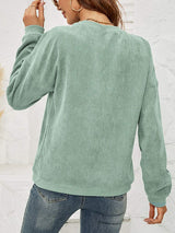 Round Neck Dropped Shoulder MAMA Graphic Sweatshirt - Trendsi - Flyclothing LLC