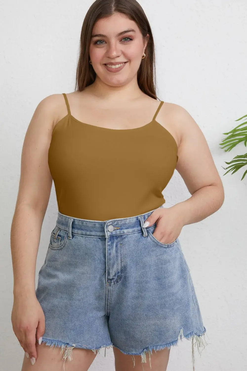 Basic Bae Full Size Round Neck Slim Cami - ShopBasicbae - Flyclothing LLC