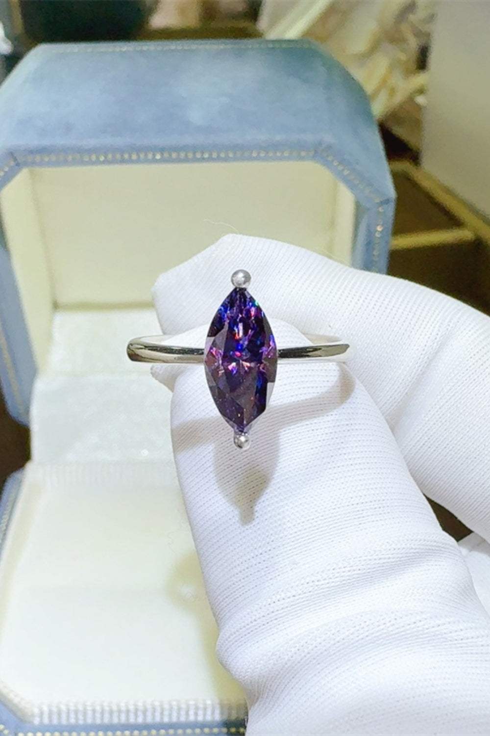 2 Carat Moissanite 925 Sterling Silver Ring - Trendsi - Flyclothing LLC