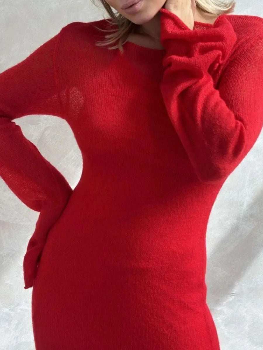 Ribbed Knit Cami Dress and Cover Up Sweater Set - Trendsi - Flyclothing LLC