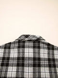 Plaid Print Chest Pockets Buttoned Shirt - Trendsi - Flyclothing LLC