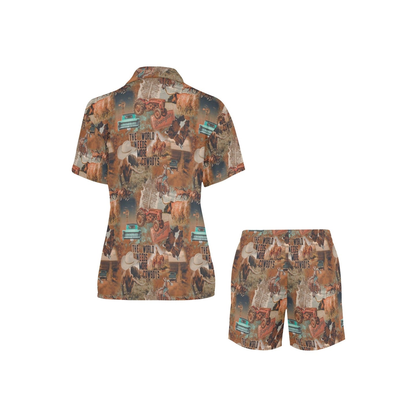 Baha Ranch Cowboy Country Women's Western Pajama Set