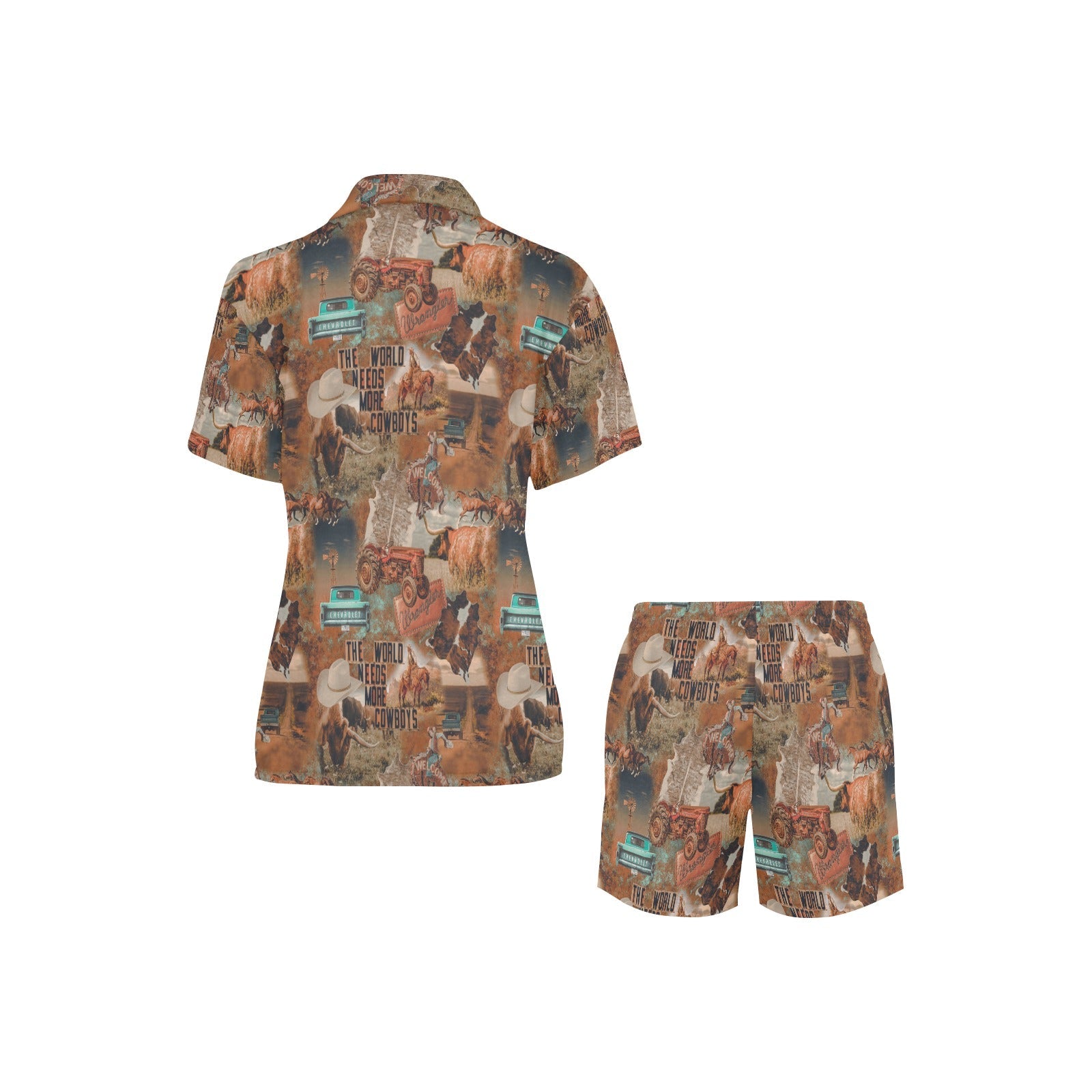 Baha Ranch Cowboy Country Women's Western Pajama Set