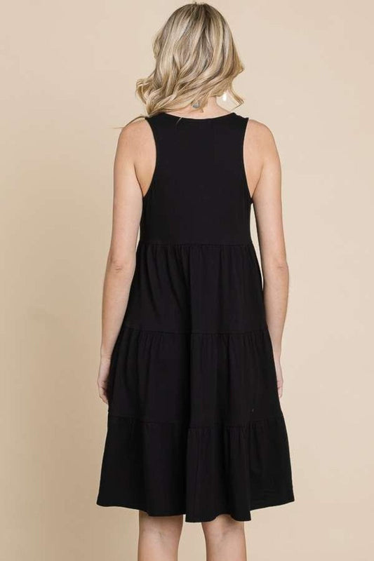 Culture Code Racerback Tiered Tank Dress - Trendsi