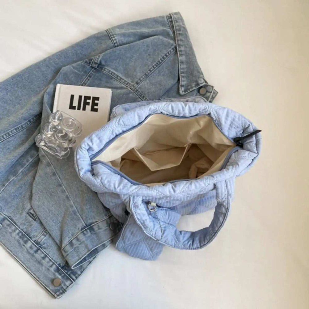 Polyester Medium Tote Bag - Trendsi - Flyclothing LLC