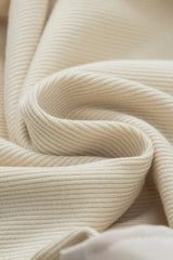 Ruffle Flutter Sleeve Mock Neck Ribbed Top - Trendsi - Flyclothing LLC