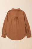 Decorative Pocket Flap Button Up Jacket - Trendsi - Flyclothing LLC
