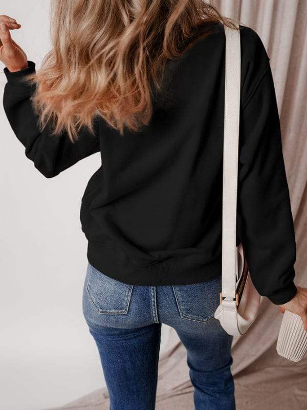 MERRY CHRISTMAS Dropped Shoulder Long Sleeve Sweatshirt - Trendsi - Flyclothing LLC