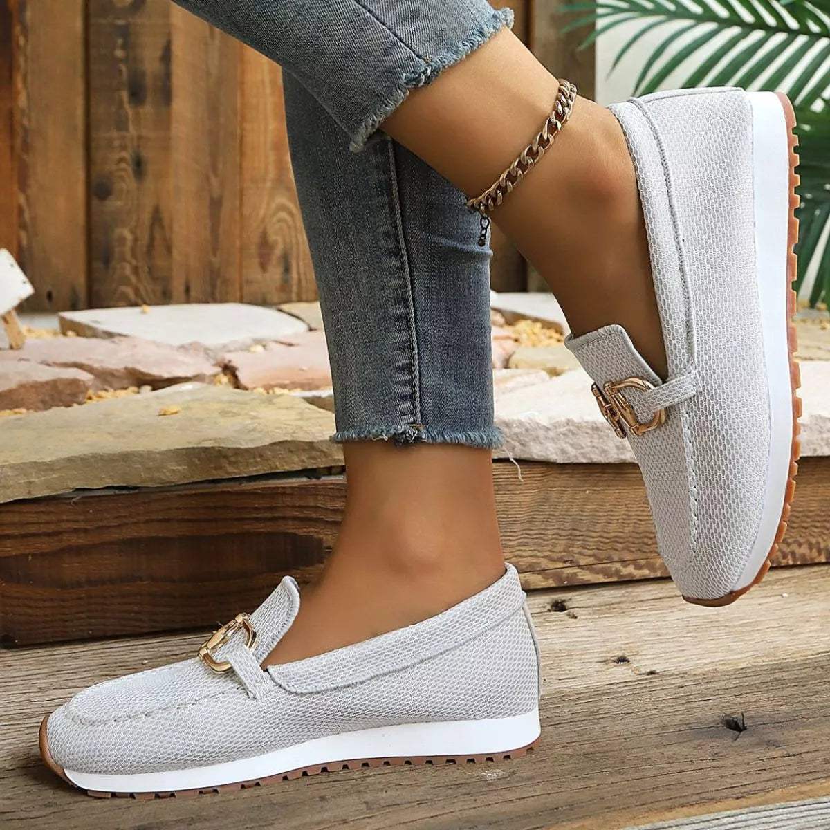 Round Toe Slip-Ons - Trendsi - Flyclothing LLC