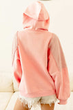BiBi Square Panel Block Detailed Hoodie - Trendsi - Flyclothing LLC